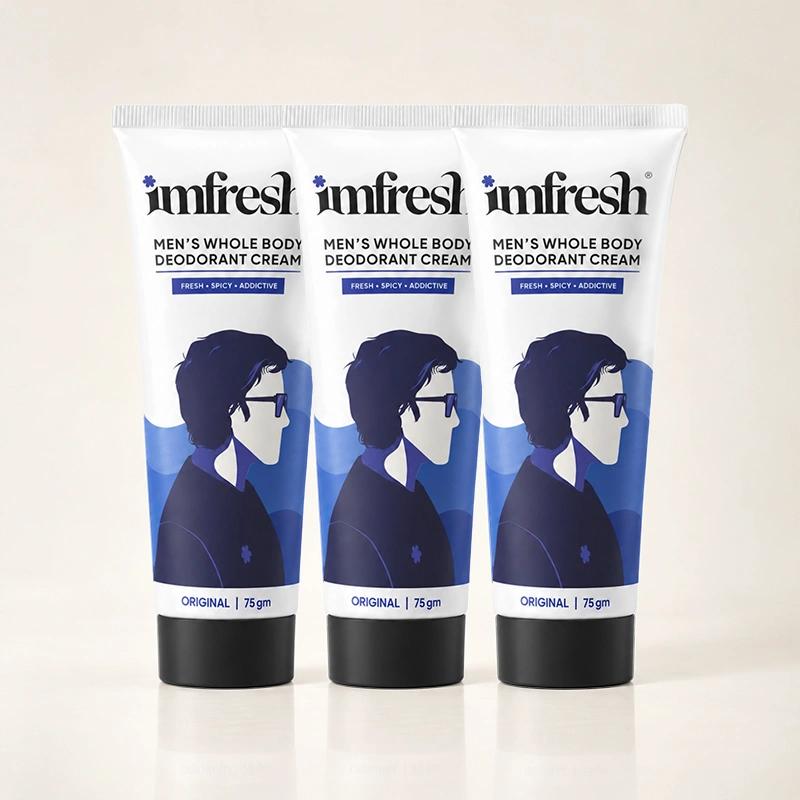 imfresh Men (Original) Deodorant Cream | Pack of 3