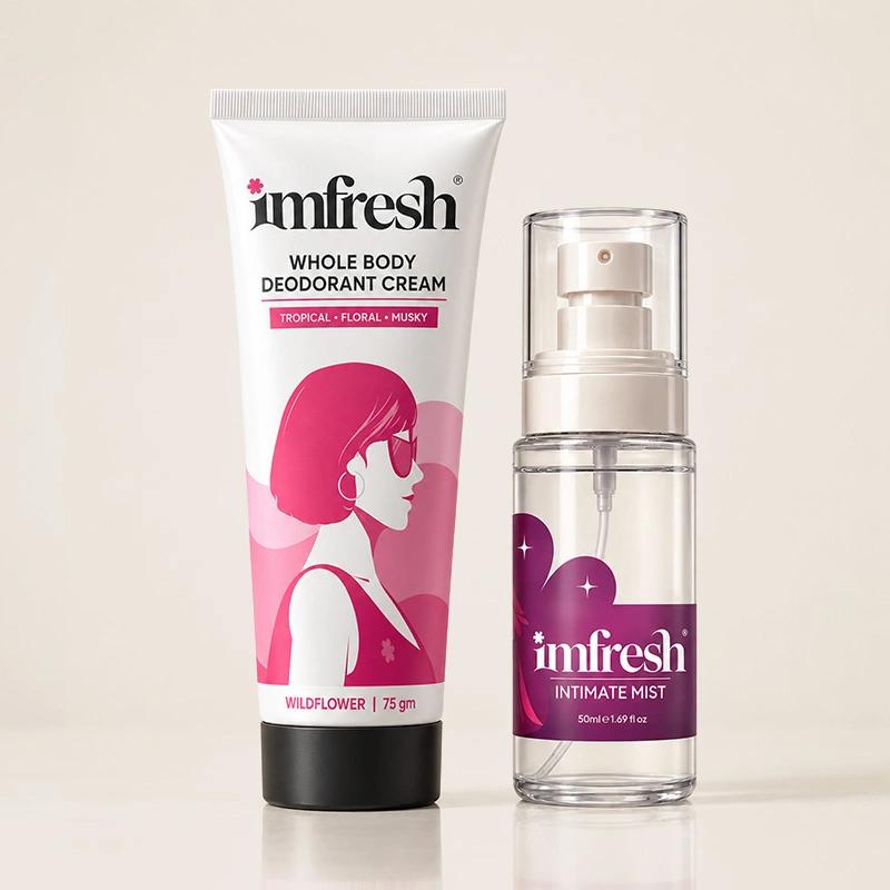 imfresh Wildflower Cream and Intimate Mist 50ML Combo